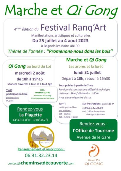 Ranq'Art 2023 - Qi Gong Traditionnel - Chemins et Découverte - Jonathan Loyal