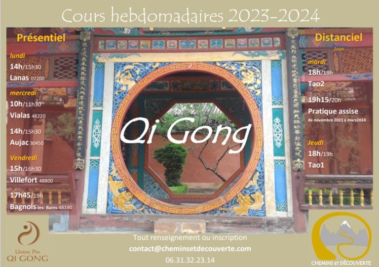 Rentrée 2023-2024 Qi Gong - Chemins et Découverte - Jonathan Loyal